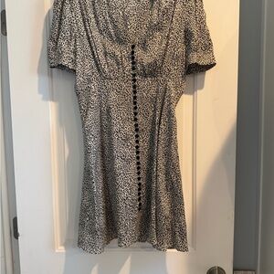 The Kooples Black and White Mini Dress